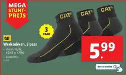 Lidl CAT Werksokken aanbieding