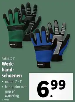 Lidl Parkside Werkhandschoenen aanbieding