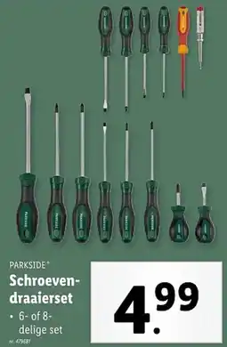 Lidl Parkside Schroevendraaierset aanbieding