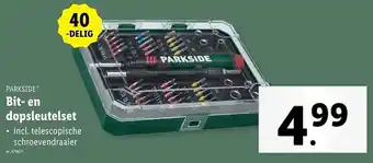 Lidl Parkside Bit en dopsleutelset aanbieding