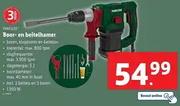 Lidl Parkside Boor en Beitelhamer aanbieding