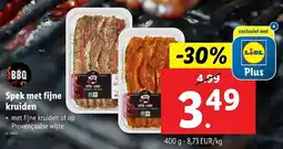 Lidl Spek met fijne kruiden aanbieding