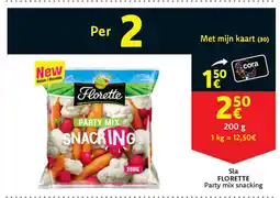 Cora Sla Florette Party Mix Snacking aanbieding