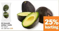 Albert Heijn AH Avocado eetrijp 2 stuks aanbieding