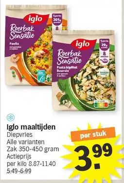Albert Heijn Iglo maaltijden aanbieding