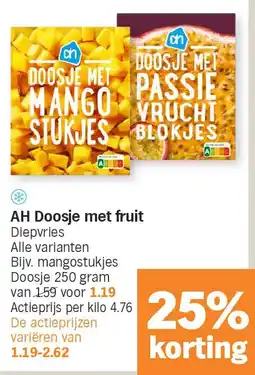 Albert Heijn AH Doosje met fruit aanbieding