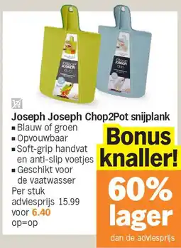 Albert Heijn Joseph Joseph Chop2Pot snijplank aanbieding