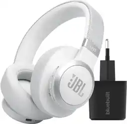 Coolblue JBL Live 770NC Wit + BlueBuilt Quick Charge Oplader met Usb aanbieding