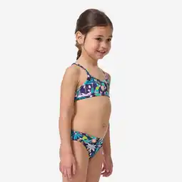 Decathlon Bikini voor surfen meisjes gekruiste bandjes bloemen june aanbieding