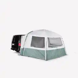 Decathlon Bustent met bogen Van Connect Arpenaz Fresh 6 personen aanbieding