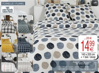 Cora Parure housse de couette + 1 taie Set dekbedovertrek + 1 sloop aanbieding