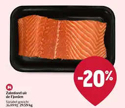 Delhaize Zalmforel uit de Fjorden aanbieding