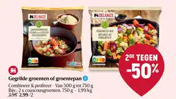 Delhaize Gegrilde groenten of groentepan aanbieding