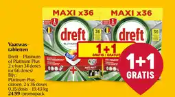 Delhaize Vaatwastabletten aanbieding