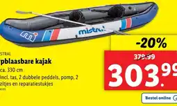 Lidl Opblaasbare kajak aanbieding