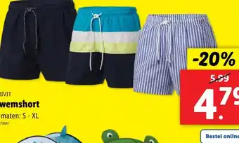 Lidl Zwemshort aanbieding