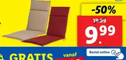 Lidl Tuinstoelkussen, 167 x 50 cm aanbieding