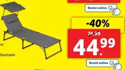 Lidl Aluminium ligstoel aanbieding