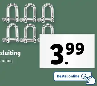 Lidl Karabijnhaken of haken met harpsluiting aanbieding