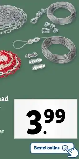 Lidl Staaldraad of afzet- ketting aanbieding