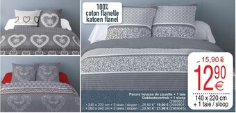 Cora Parure housse de couette + 1 taie Dekbedovertrek + 1 sloop aanbieding