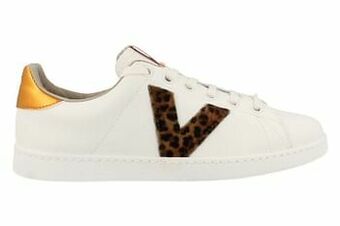 Berca Shoes Victoria Made in Spain Veterschoen Dames Trend Leopard - Wit aanbieding