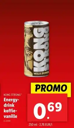 Lidl Energy-drink koffie- vanille aanbieding