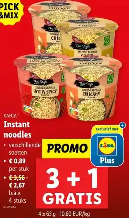 Lidl Instant noodles aanbieding