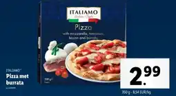 Lidl Pizza met burrata aanbieding
