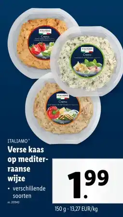 Lidl Verse kaas op mediter-raanse wijze aanbieding
