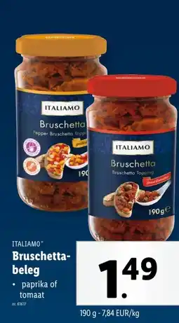 Lidl Bruschetta- beleg aanbieding