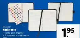 Lidl Notitieboek aanbieding