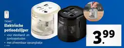 Lidl Elektrische potloodslijper aanbieding