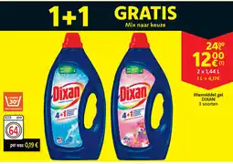 Cora Wasmiddel gel DIXAN aanbieding