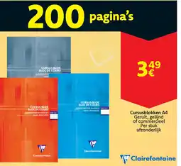 Cora Cursusblokken A4 aanbieding