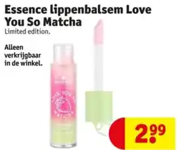 Kruidvat Essence lippenbalsem Love You So Matcha aanbieding