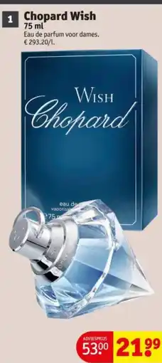 Kruidvat Chopard Wish aanbieding