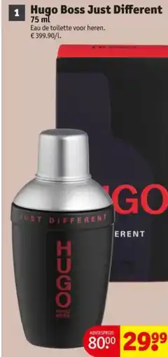 Kruidvat Hugo Boss Just Different aanbieding