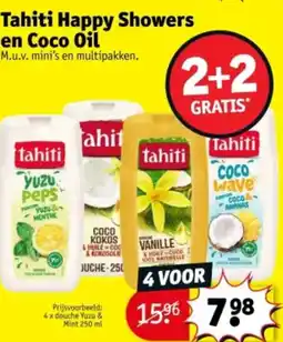 Kruidvat Tahiti Happy Showers en Coco Oil aanbieding