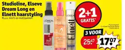 Kruidvat Studioline, Elseve Dream Long en Elnett haarstyling aanbieding