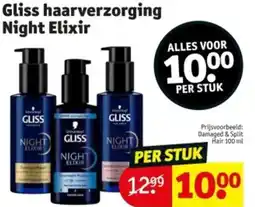 Kruidvat Gliss haarverzorging Night Elixir aanbieding