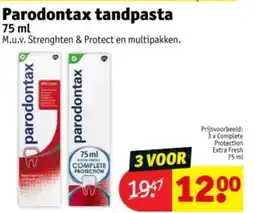 Kruidvat Parodontax tandpasta aanbieding