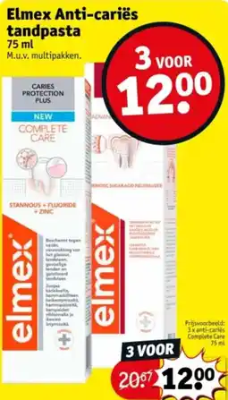 Kruidvat Elmex Anti-cariës tandpasta aanbieding
