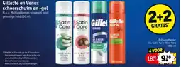 Kruidvat Gillette en Venus scheerschuim en gel aanbieding