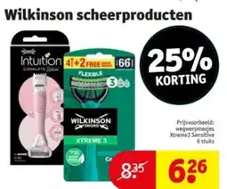 Kruidvat Wilkinson scheerproducten aanbieding