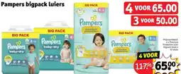 Kruidvat Pampers bigpack luiers aanbieding