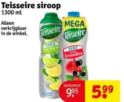 Kruidvat Teisseire siroop aanbieding