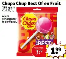 Kruidvat Chupa Chup Best Of en Fruit aanbieding