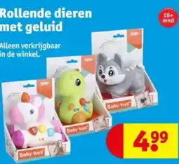 Kruidvat Rollende dieren met geluid aanbieding