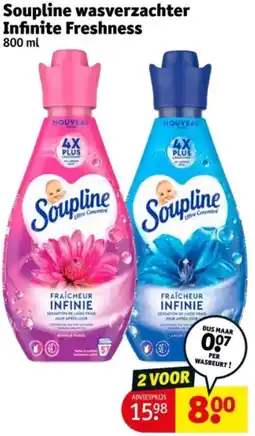 Kruidvat Soupline wasverzachter Infinite Freshness aanbieding